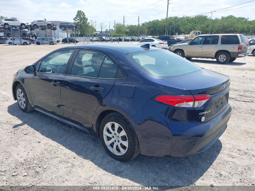 2021 Toyota Corolla Le VIN: 5YFEPMAE7MP228494 Lot: 39251470