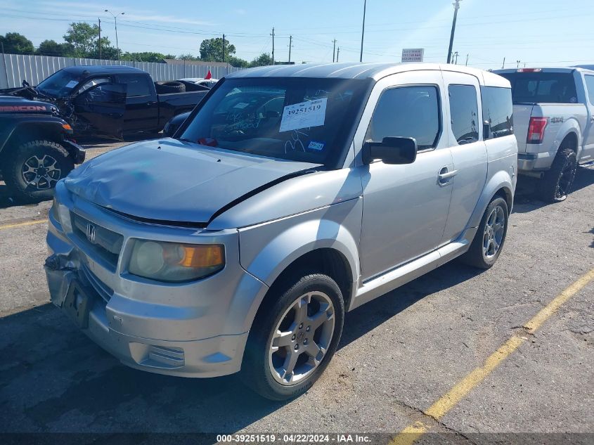 2007 Honda Element Sc VIN: 5J6YH189X7L008968 Lot: 39251519