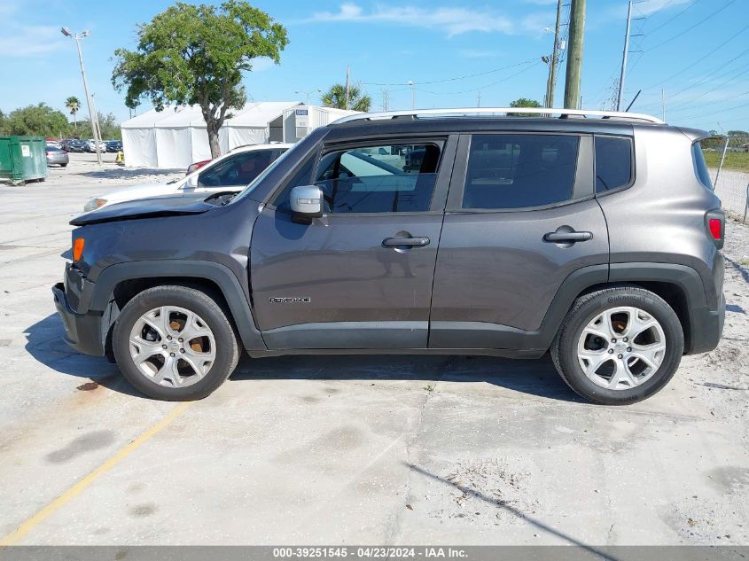 2016 Jeep Renegade Limited VIN: ZACCJADT9GPD13461 Lot: 39251545