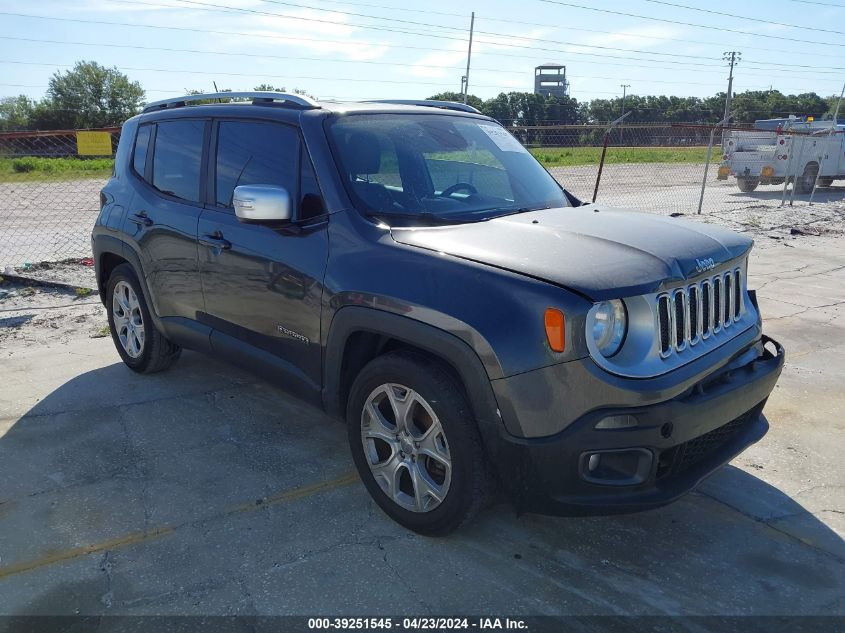 2016 Jeep Renegade Limited VIN: ZACCJADT9GPD13461 Lot: 39251545