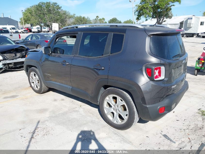 2016 Jeep Renegade Limited VIN: ZACCJADT9GPD13461 Lot: 39251545