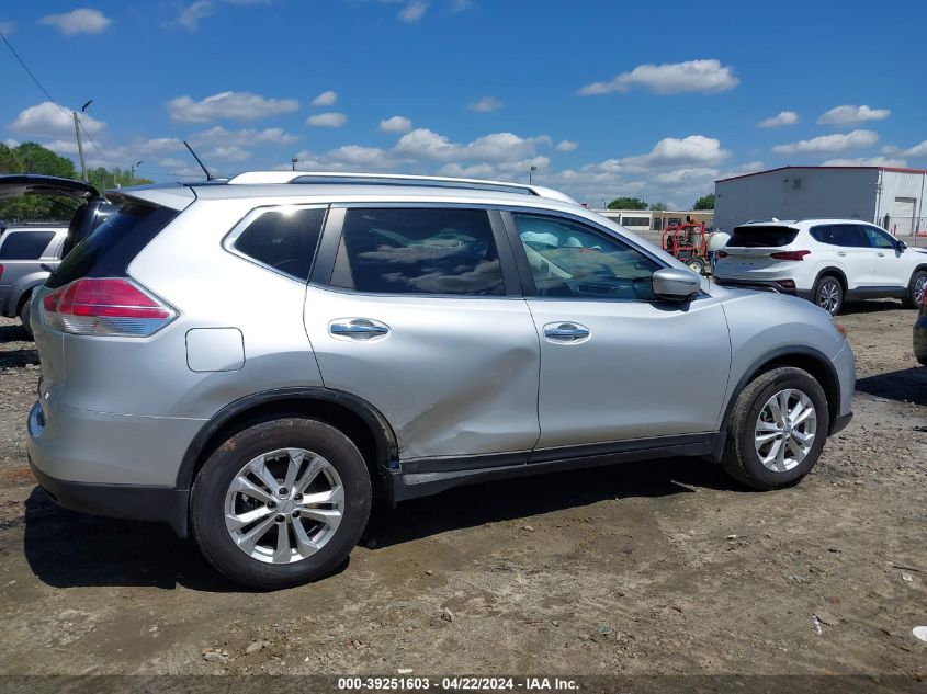 2015 Nissan Rogue Sv VIN: KNMAT2MT2FP549565 Lot: 39251603