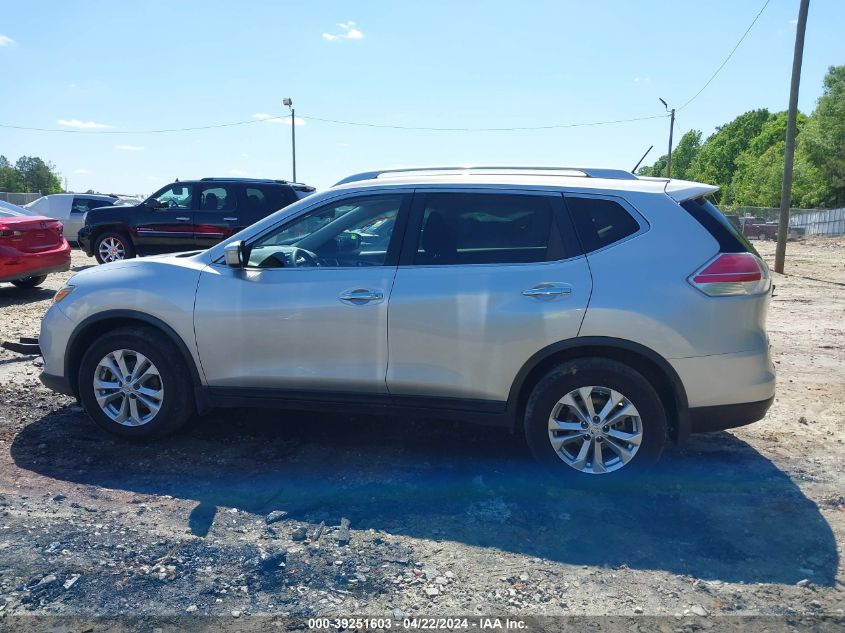 2015 Nissan Rogue Sv VIN: KNMAT2MT2FP549565 Lot: 39251603