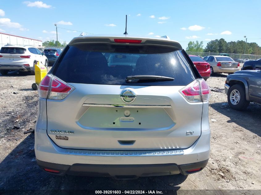 2015 Nissan Rogue Sv VIN: KNMAT2MT2FP549565 Lot: 39251603