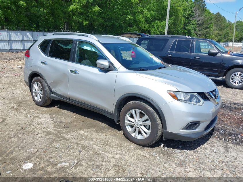 2015 Nissan Rogue Sv VIN: KNMAT2MT2FP549565 Lot: 39251603
