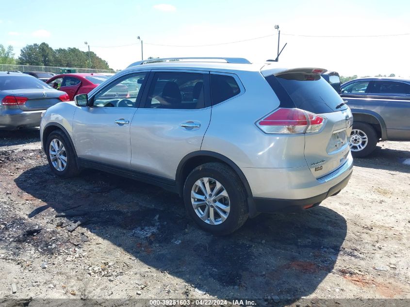 2015 Nissan Rogue Sv VIN: KNMAT2MT2FP549565 Lot: 39251603