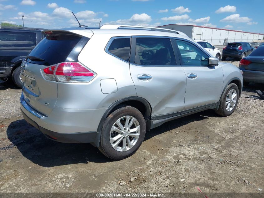 2015 Nissan Rogue Sv VIN: KNMAT2MT2FP549565 Lot: 39251603