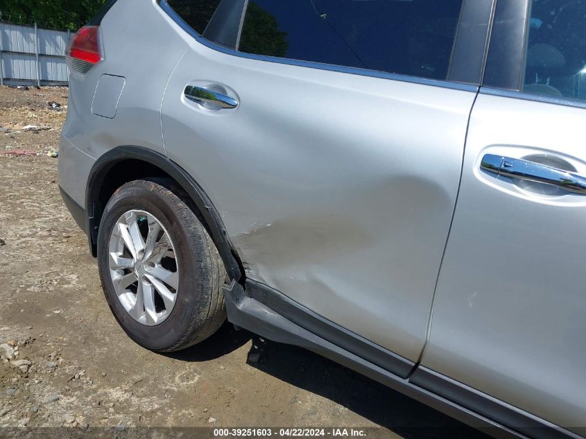 2015 Nissan Rogue Sv VIN: KNMAT2MT2FP549565 Lot: 39251603