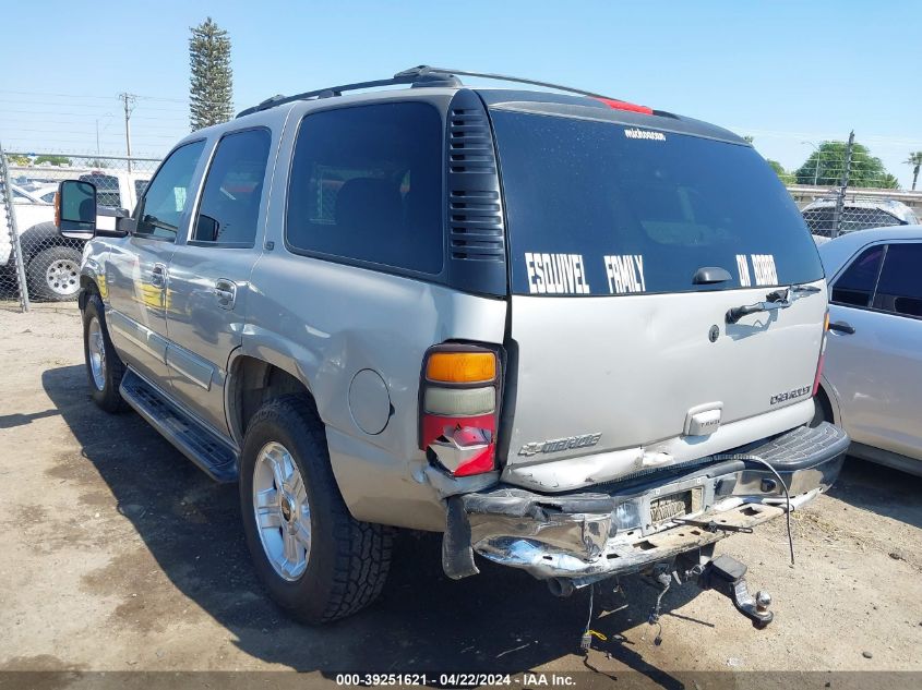 2005 Chevrolet Tahoe Lt VIN: 1GNEC13T95R100987 Lot: 39251621