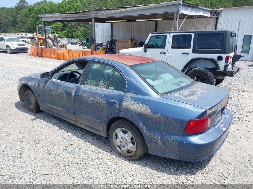 2002 Mitsubishi Galant Es/Ls VIN: 4A3AA46G72E161297 Lot: 39251679