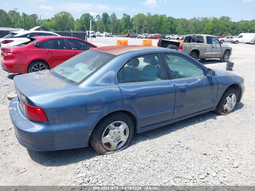 2002 Mitsubishi Galant Es/Ls VIN: 4A3AA46G72E161297 Lot: 39251679