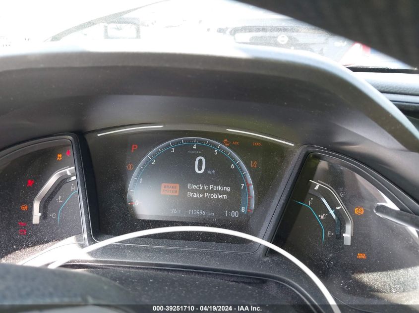 2020 Honda Civic Lx VIN: 19XFC2F60LE203605 Lot: 39251710