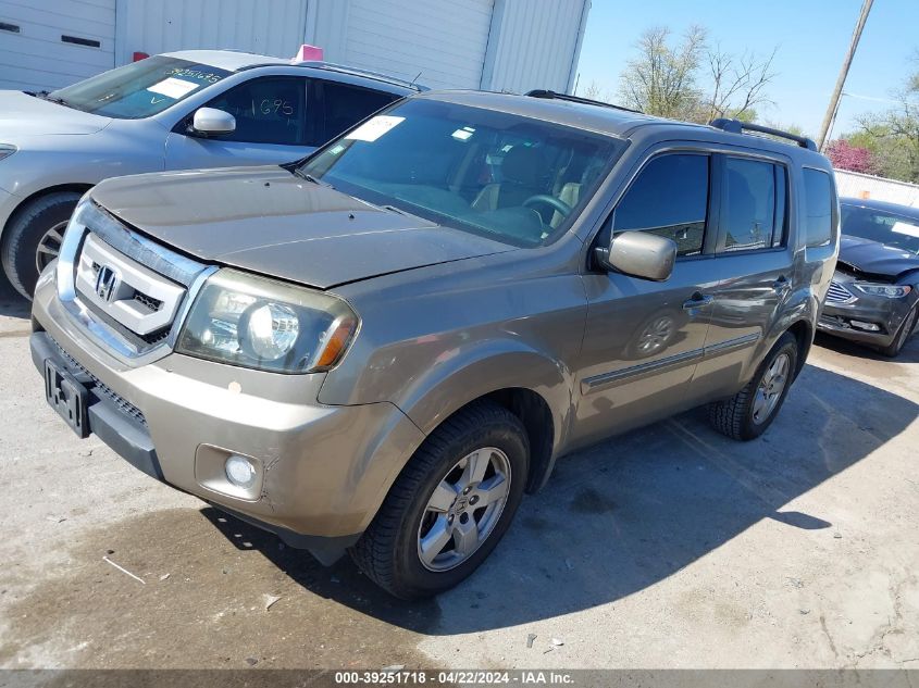 2010 Honda Pilot Ex-L VIN: 5FNYF4H69AB024494 Lot: 39251718