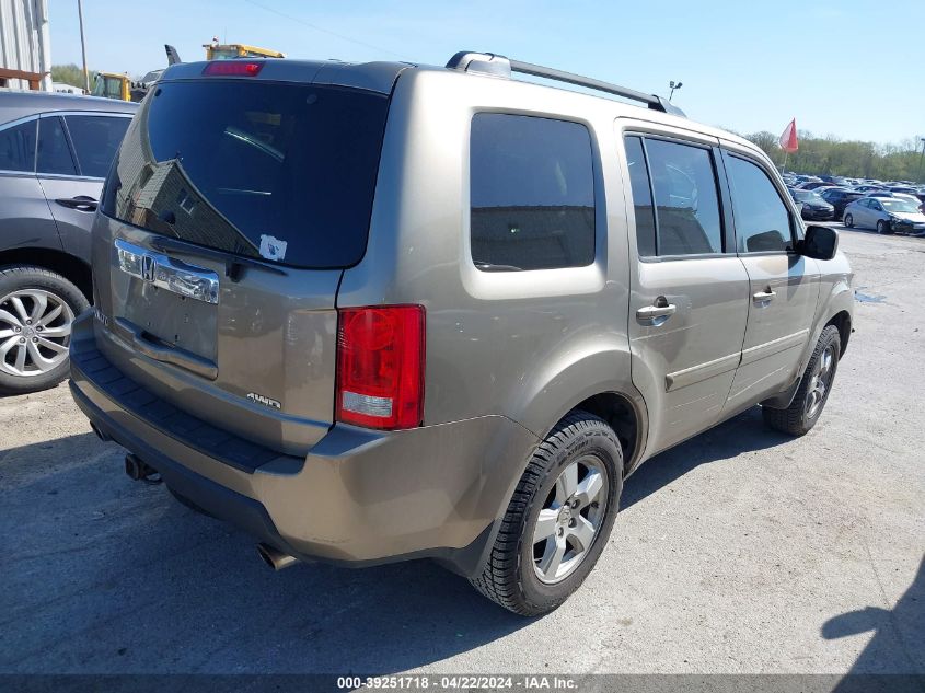 2010 Honda Pilot Ex-L VIN: 5FNYF4H69AB024494 Lot: 39251718