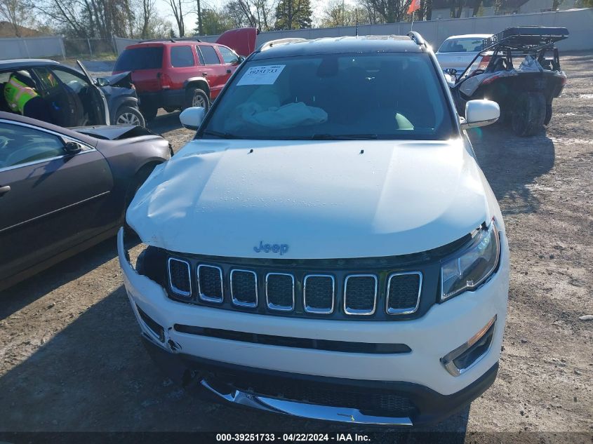 2018 Jeep Compass Limited 4X4 VIN: 3C4NJDCBXJT365653 Lot: 39251733