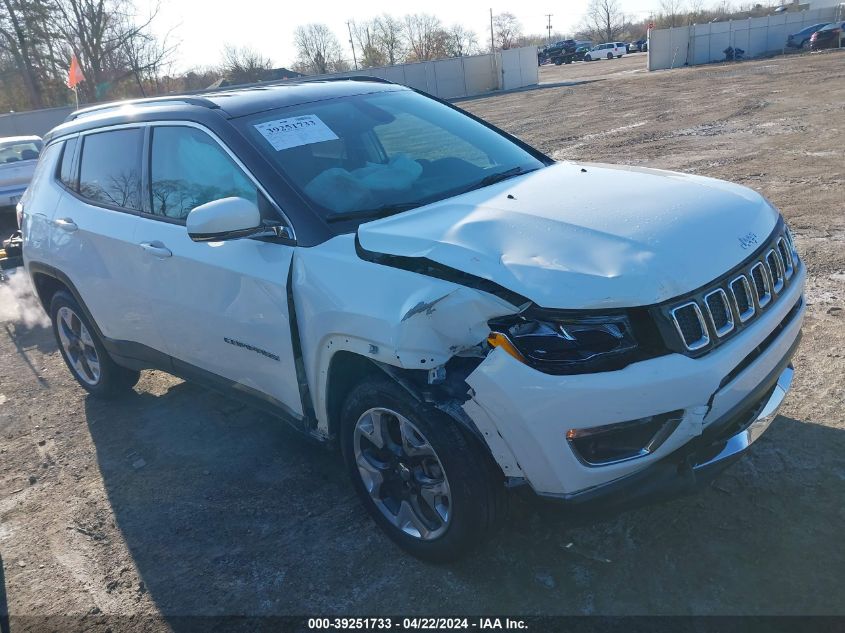 2018 Jeep Compass Limited 4X4 VIN: 3C4NJDCBXJT365653 Lot: 39251733