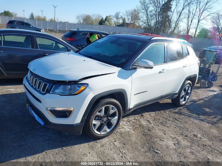 2018 Jeep Compass Limited 4X4 VIN: 3C4NJDCBXJT365653 Lot: 39251733