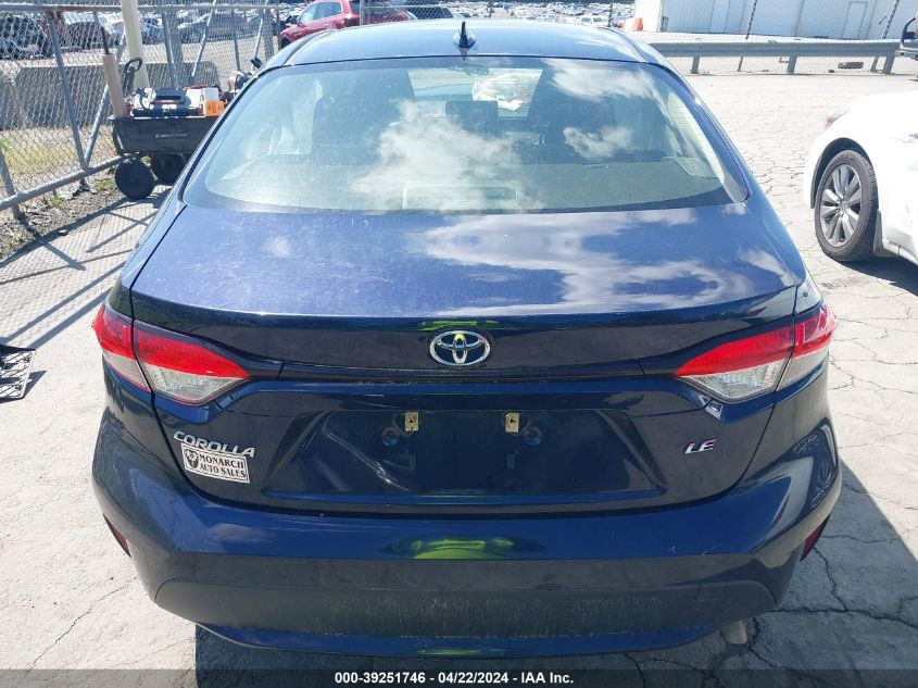 2020 Toyota Corolla Le VIN: JTDEPRAE8LJ093347 Lot: 39251746