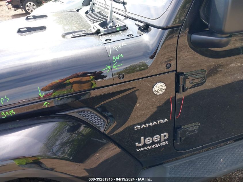 2018 Jeep Wrangler Unlimited Sahara 4X4 VIN: 1C4HJXEG8JW118262 Lot: 39251915