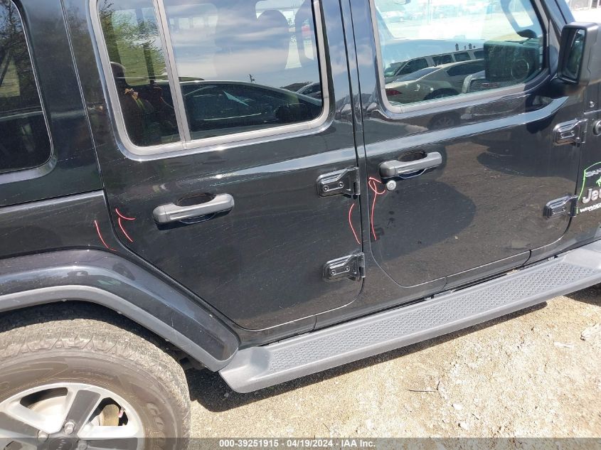 2018 Jeep Wrangler Unlimited Sahara 4X4 VIN: 1C4HJXEG8JW118262 Lot: 39251915