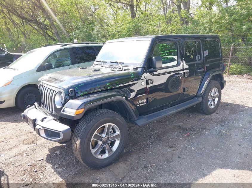 2018 Jeep Wrangler Unlimited Sahara 4X4 VIN: 1C4HJXEG8JW118262 Lot: 39251915
