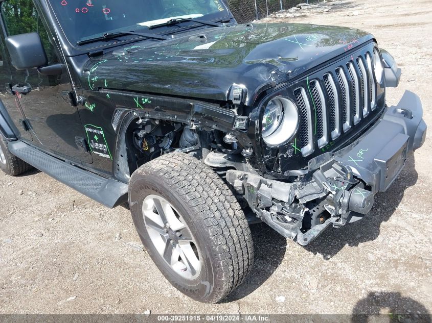 2018 Jeep Wrangler Unlimited Sahara 4X4 VIN: 1C4HJXEG8JW118262 Lot: 39251915