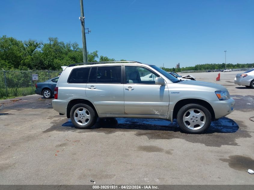 2004 Toyota Highlander Limited V6 VIN: JTEEP21A040013742 Lot: 39251931