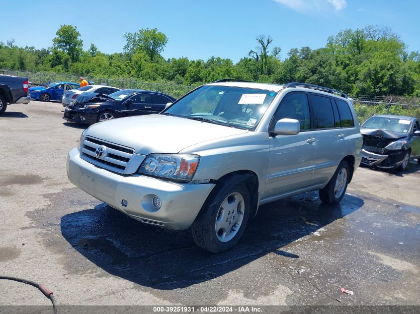 2004 Toyota Highlander Limited V6 VIN: JTEEP21A040013742 Lot: 39251931