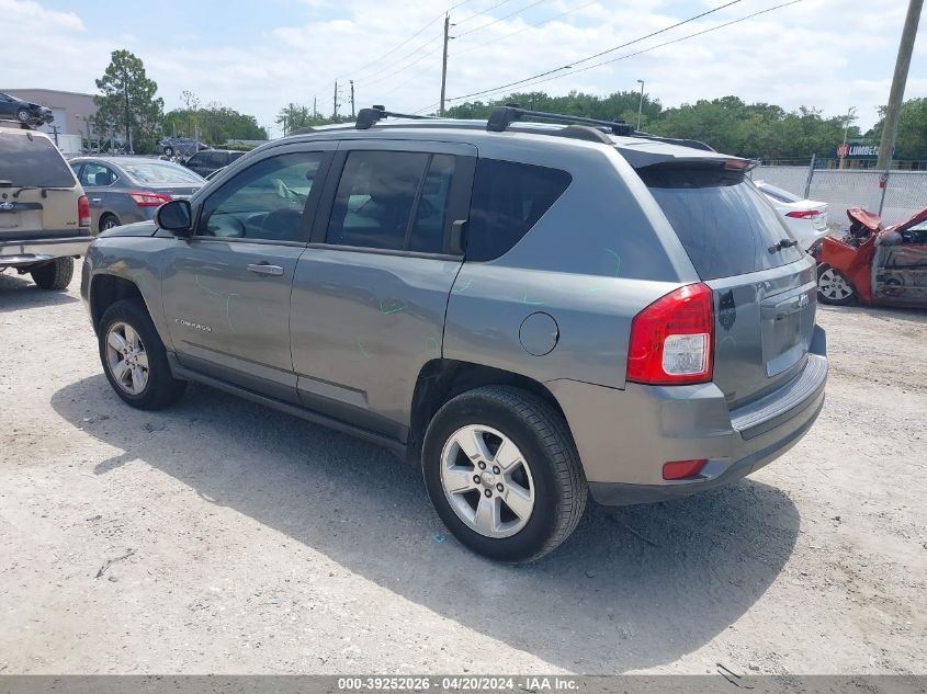 2013 Jeep Compass Latitude VIN: 1C4NJCEAXDD251497 Lot: 39252026