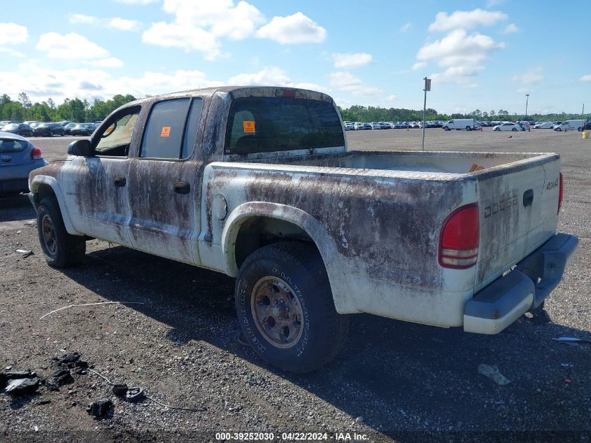 2002 Dodge Dakota Sport VIN: 1B7HG38X72S713695 Lot: 39252030