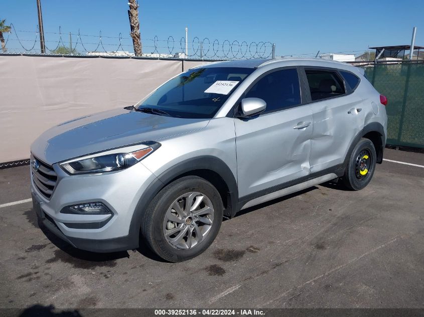 2017 Hyundai Tucson Se VIN: KM8J33A45HU520256 Lot: 39252136