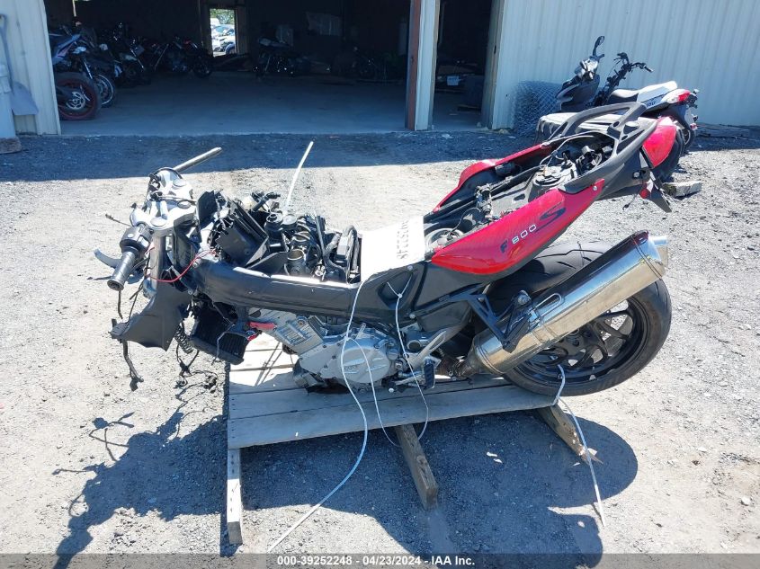 2007 BMW F800 S VIN: WB10226047ZP00524 Lot: 39252248