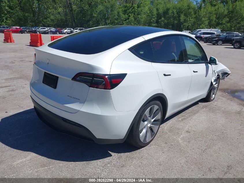 2023 Tesla Model Y Awd/Long Range Dual Motor All-Wheel Drive VIN: 7SAYGAEE2PF642162 Lot: 39252298