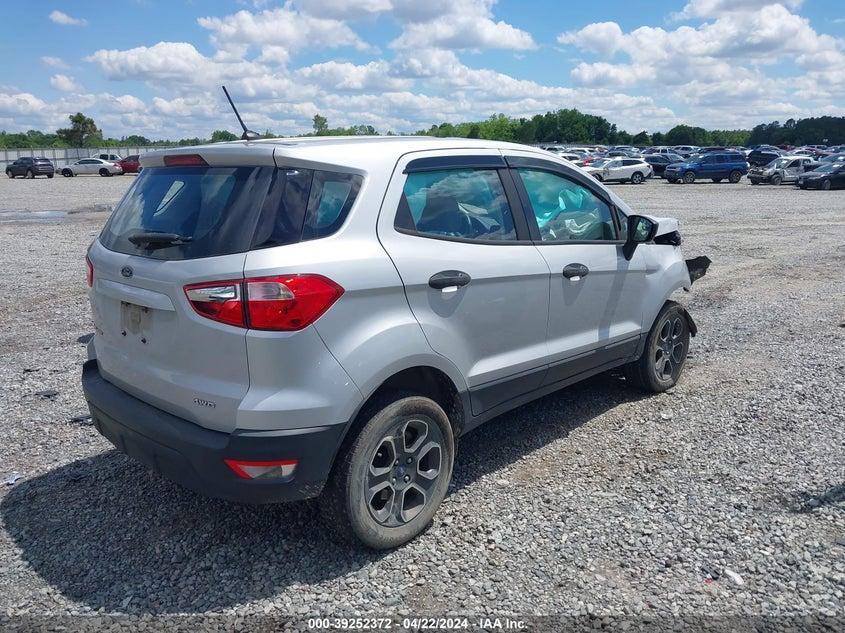VIN MAJ6P1SL1JC199651 2018 FORD ECOSPORT S