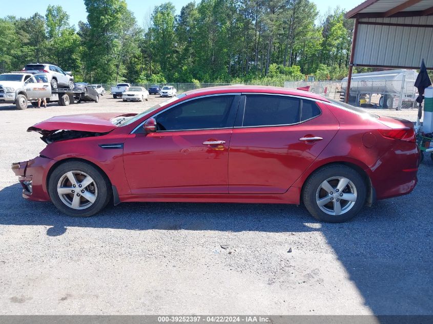 2015 Kia Optima Lx VIN: 5XXGM4A79FG487776 Lot: 39252397