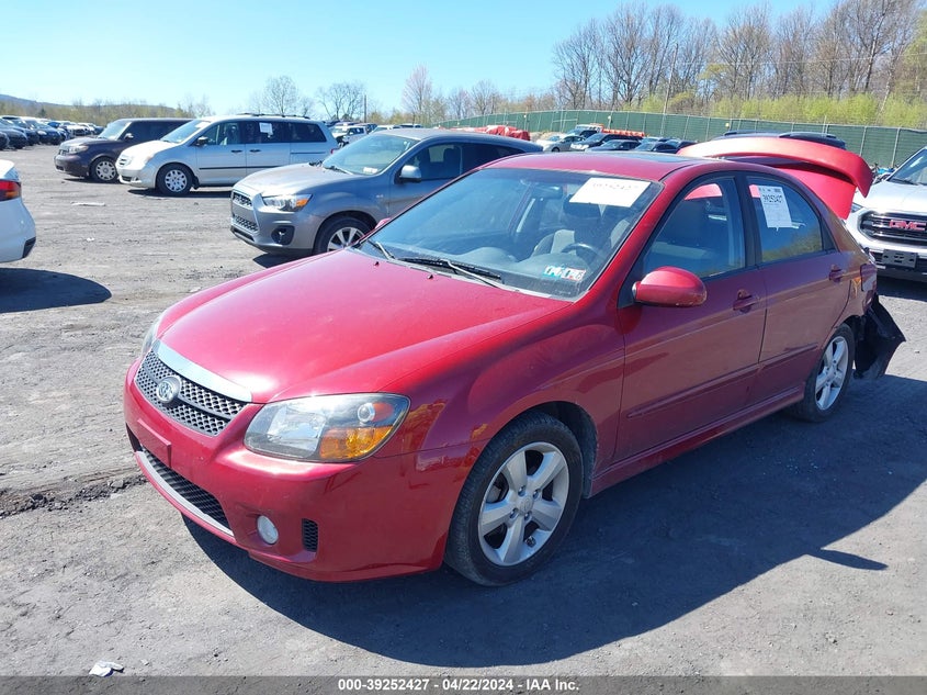 2009 Kia Spectra Sx VIN: KNAFE222095027315 Lot: 39252427