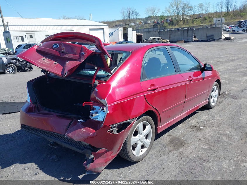 2009 Kia Spectra Sx VIN: KNAFE222095027315 Lot: 39252427