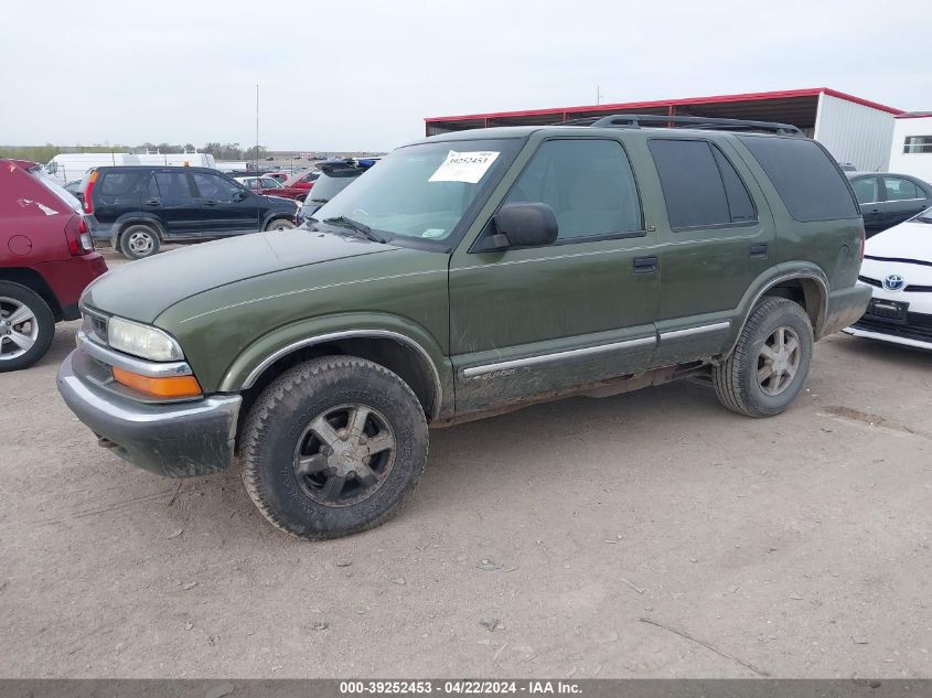 2001 Chevrolet Blazer Lt VIN: 1GNDT13WX1K229958 Lot: 39252453