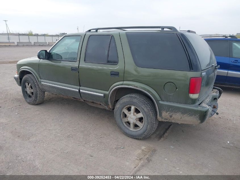 2001 Chevrolet Blazer Lt VIN: 1GNDT13WX1K229958 Lot: 39252453