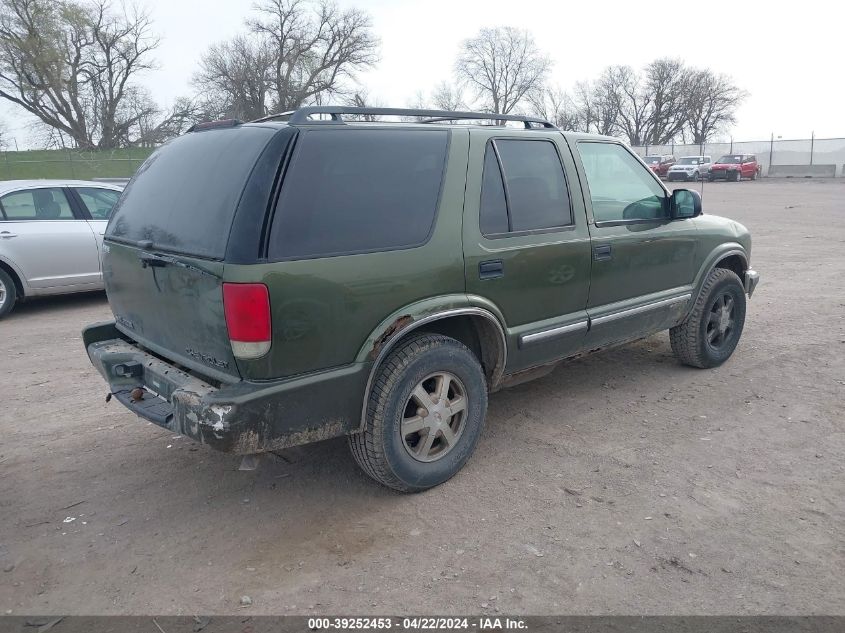 2001 Chevrolet Blazer Lt VIN: 1GNDT13WX1K229958 Lot: 39252453