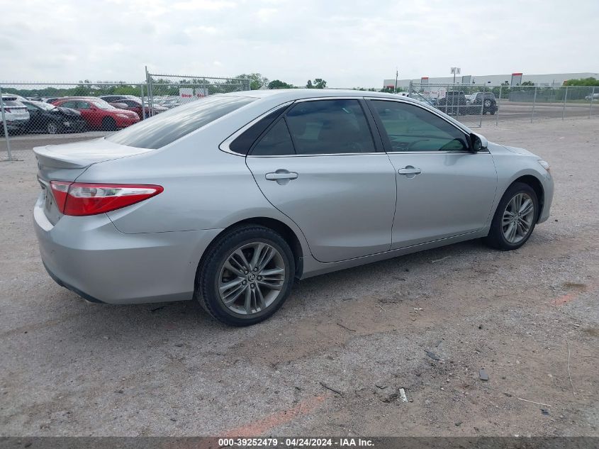 2016 Toyota Camry Se VIN: 4T1BF1FK3GU123506 Lot: 39252479