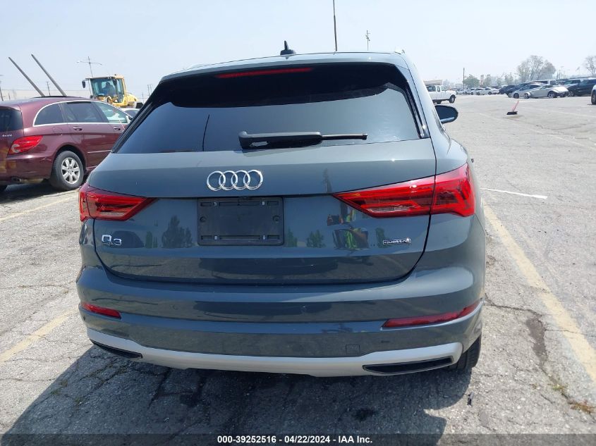 2022 Audi Q3 Premium Plus 40 Tfsi Quattro Tiptronic VIN: WA1BUCF33N1030489 Lot: 39252516