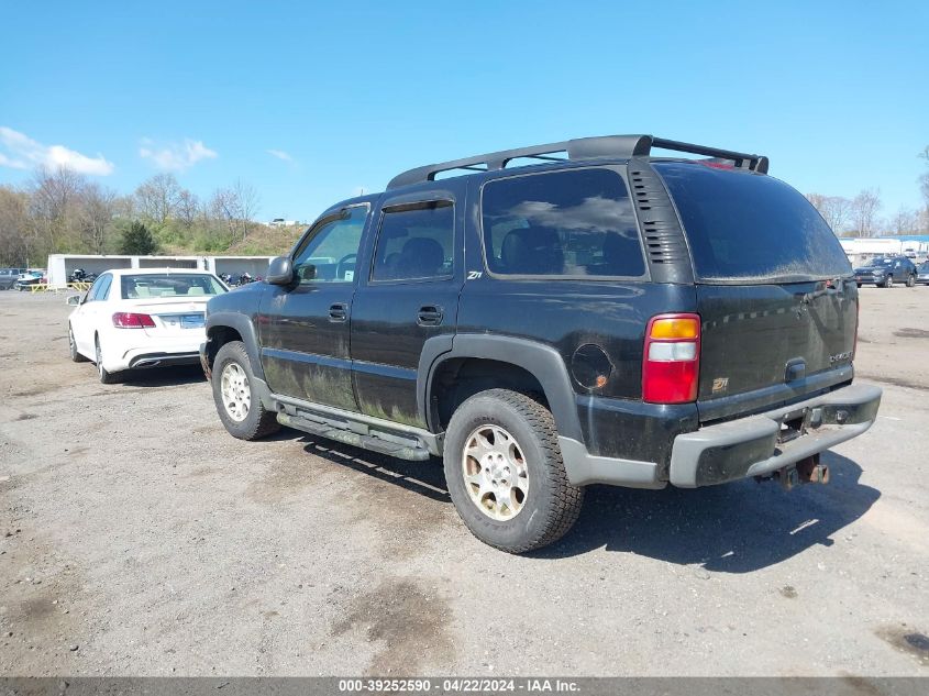 2002 Chevrolet Tahoe Z71 VIN: 1GNEK13Z32R229715 Lot: 39252590