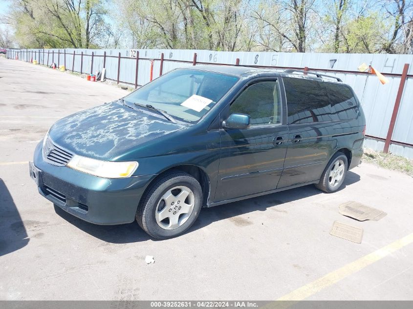 2001 Honda Odyssey Ex VIN: 2HKRL18621H505197 Lot: 39252631