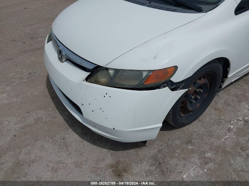 2008 Honda Civic Lx VIN: 1HGFA16558L057001 Lot: 39252789