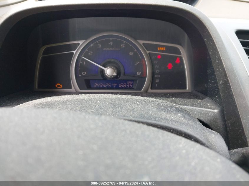 2008 Honda Civic Lx VIN: 1HGFA16558L057001 Lot: 39252789