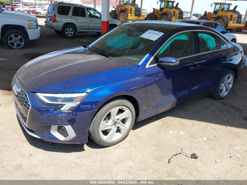 2022 Audi A3 Premium Plus 40 Tfsi Front-Wheel Drive S Tronic VIN: WAUBUDGY5NA093810 Lot: 39252905