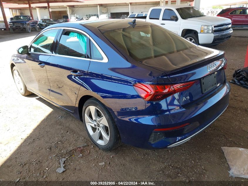 2022 Audi A3 Premium Plus 40 Tfsi Front-Wheel Drive S Tronic VIN: WAUBUDGY5NA093810 Lot: 39252905