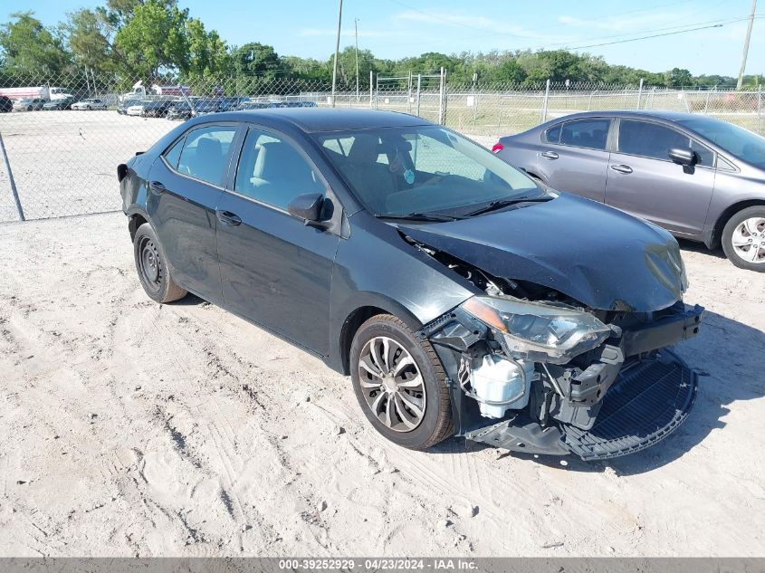 2015 Toyota Corolla L/Le/S/S Plus/Le Plus/Le Premium/S Premium VIN: 2T1BURHE4FC421624 Lot: 39252929