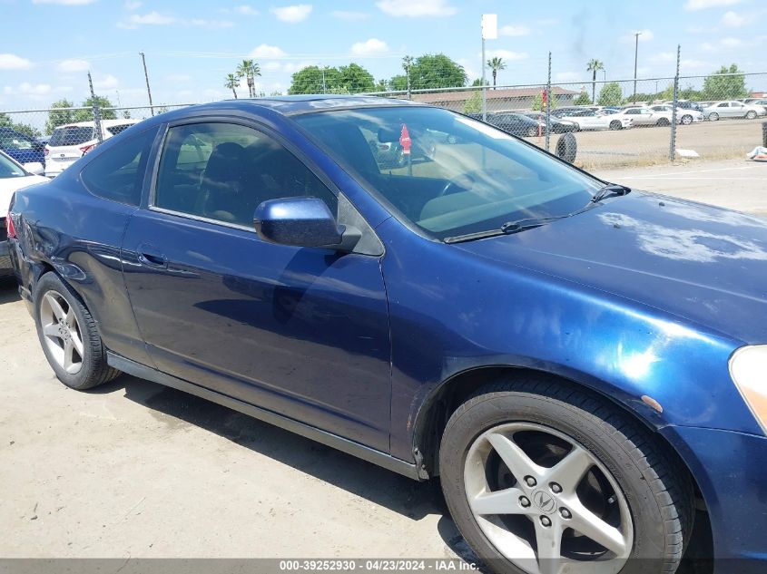 2002 Acura Rsx VIN: JH4DC54822C040909 Lot: 39252930